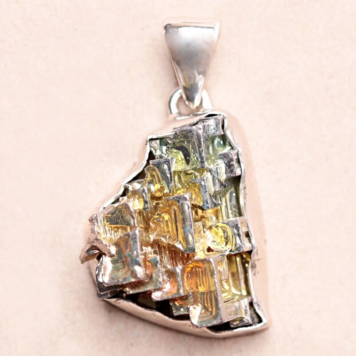 Bizmut přívěsek stříbro Ag 925 B520 - 2,2 cm, 11,8 g