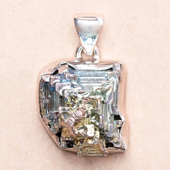 Bizmut přívěsek stříbro Ag 925 B527 - 1,7 cm, 11,6 g