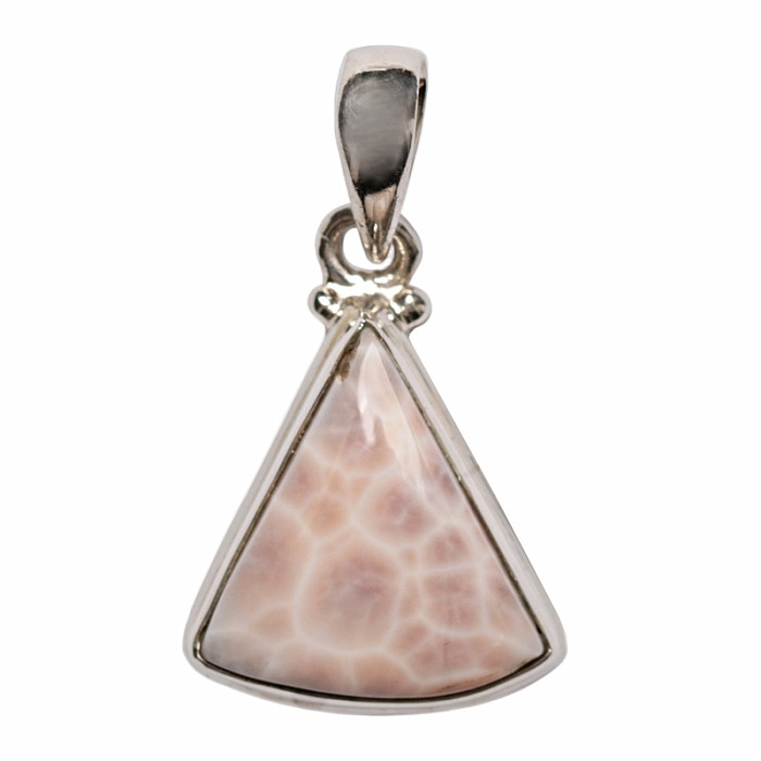 Natrolit přívěsek stříbro Ag 925 53226 - 1,8 cm, 3,7 g