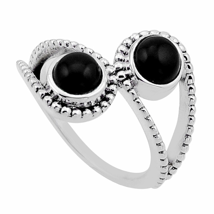 Onyx prsten stříbro Ag 925 54821 - 55 mm , 5,4 g