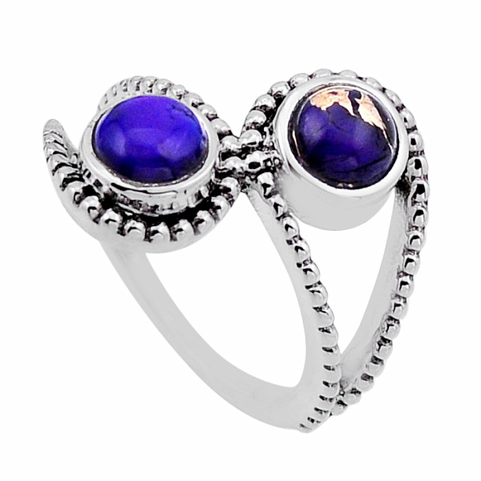 Tyrkys purpurový prsten stříbro Ag 925 54840 - 55 mm , 5,5 g