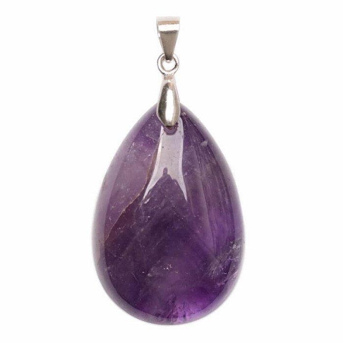 Ametyst přívěsek stříbro Ag 925 č. 6 - 3 cm, 7,4 g