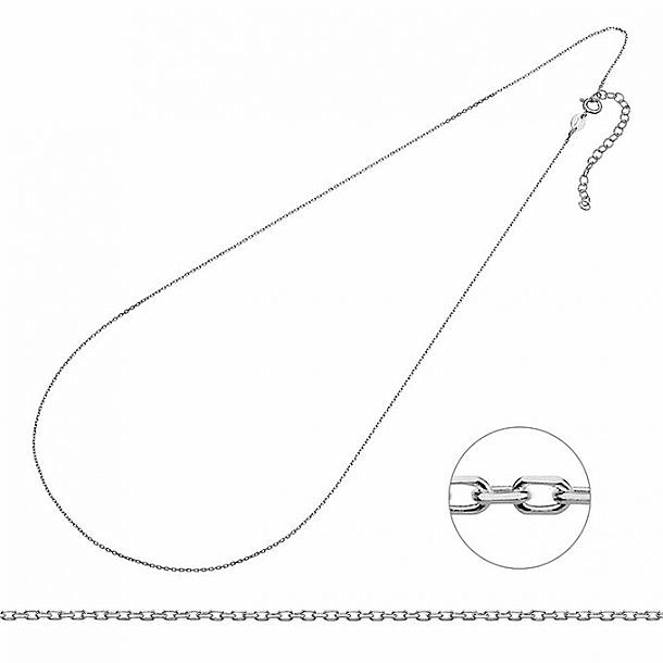 Levně Stříbrný řetízek Rolo Ag 925 nastavitelná délka 50 - 55 cm - 50 - 55 cm, 1,7 g