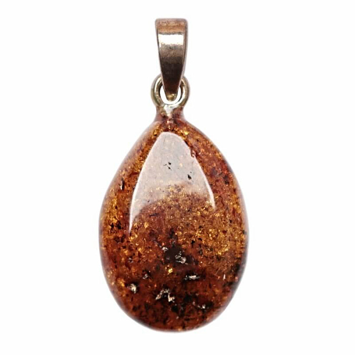 Jantar přívěsek stříbro Ag 925 č. 7 - 2 cm, 1,5 g