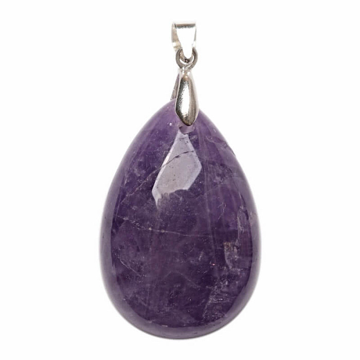 Ametyst přívěsek stříbro Ag 925 č. 7 - 3 cm, 7,4 g