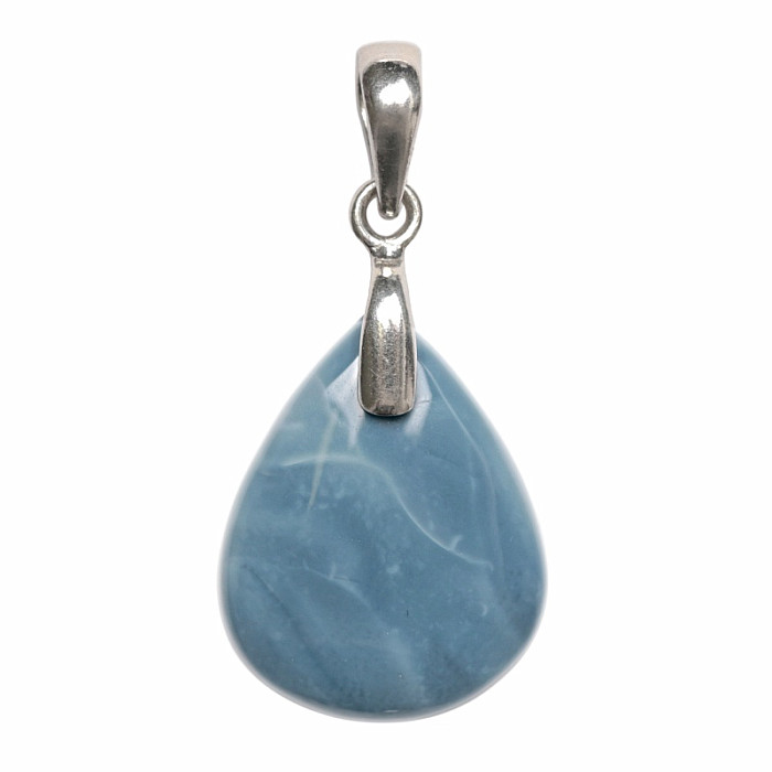 Opál modrý přívěsek stříbro Ag 925 č. 7 - 2,3 cm, 3,5 g