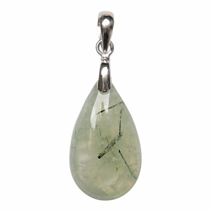 Prehnit přívěsek stříbro Ag 925 č. 7 - 3 cm, 6,4 g