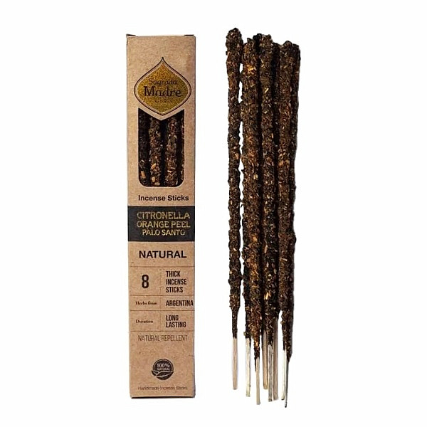 Vonné tyčinky Sagrada Madre Citronella, Orange and Palo santo - 30 g