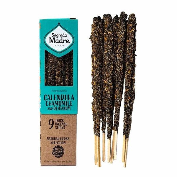 Vonné tyčinky Sagrada Madre Chamomile, Calendula and Olibanum - 44 g