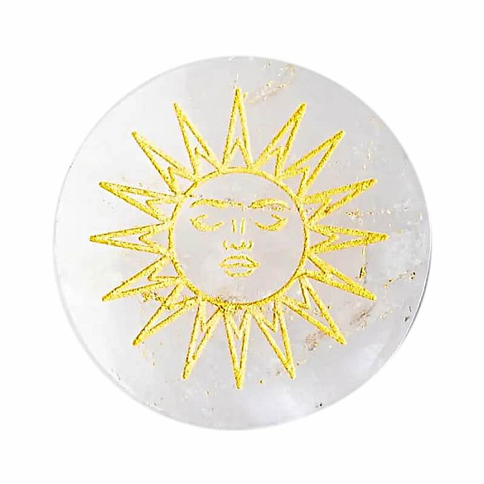 Křišťál tácek Slunce - dekorace - cca 5,5 cm