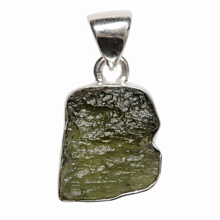 Vltavín přívěsek stříbro Ag 925 P808 - 1,6 cm, 2,6 g