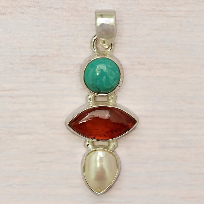 Jantar přívěsek stříbro Ag 925 86368 - 2,9 cm, 3,9 g