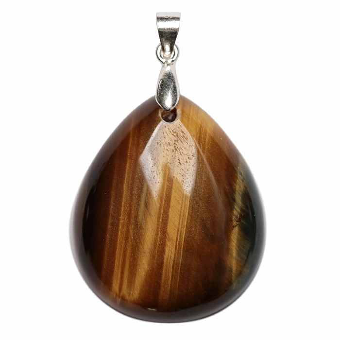 Tygří oko přívěsek stříbro Ag 925 č. 9 - 2,9 cm, 9,3 g