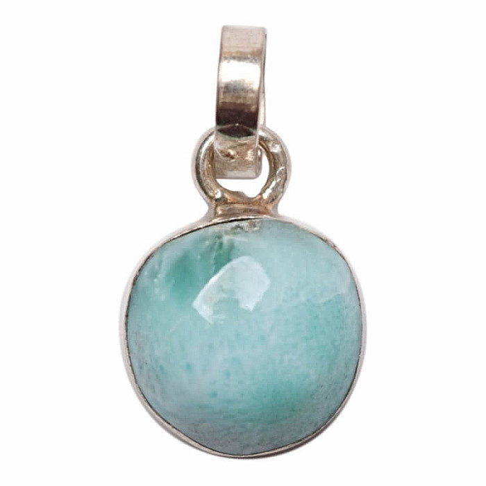 Larimar přívěsek stříbro Ag 925 č. 9 - 1 cm, 1,4 g