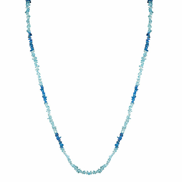 Levně Apatit neon a blue sky náhrdelník A kvalita - cca 80 cm