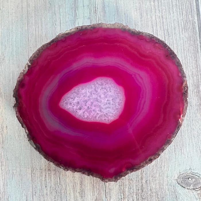 Achát leštěný plátek 29 - cca 11 x 9,5 cm, 322 g