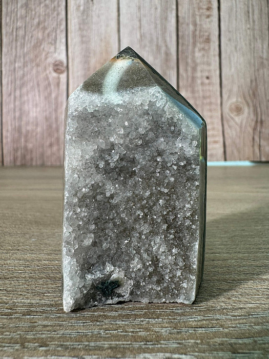 Ametyst drůza Brazílie špice - obelisk 2 - cca 6,5 x 4 x 2,5 cm, 125 g