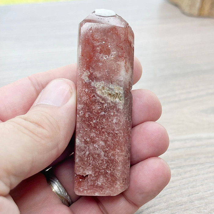 Ametyst růžový špice - obelisk 27 - cca 7,8 x 2,4 x 1,7 cm, 65 g
