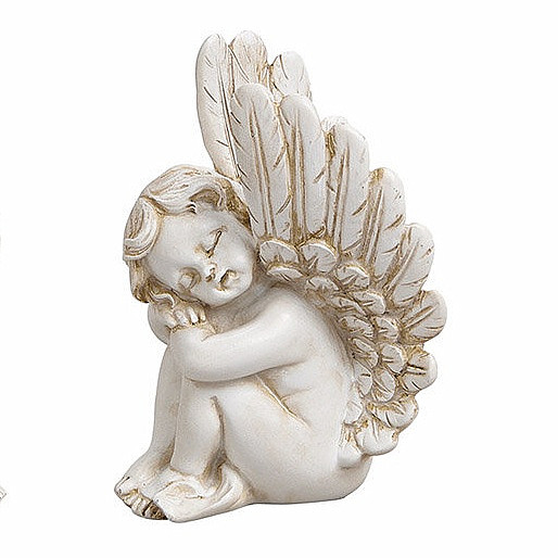 Levně Anděl sedící pravý 10 cm - výška cca 10 cm