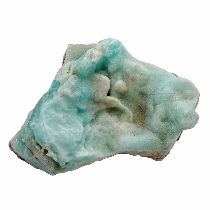 Aragonit modrý surový Afghánistán 8 - 7 x 9,6 cm, 209 g