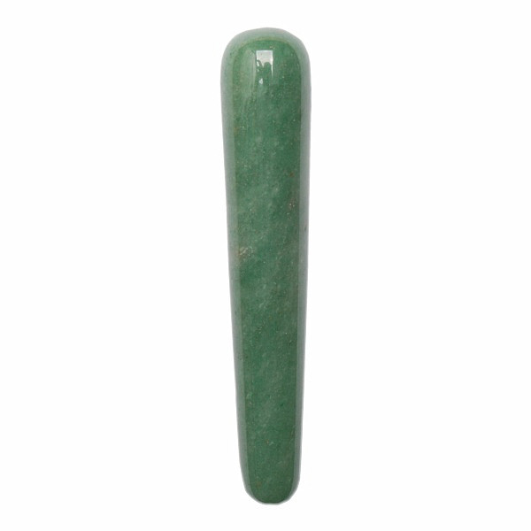 Levně Avanturín zelený masážní hůlka 10 cm - délka cca 10 cm