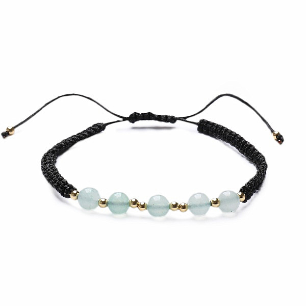 Avanturín náramek se Shamballa zapínáním - obvod cca 16 až 25 cm