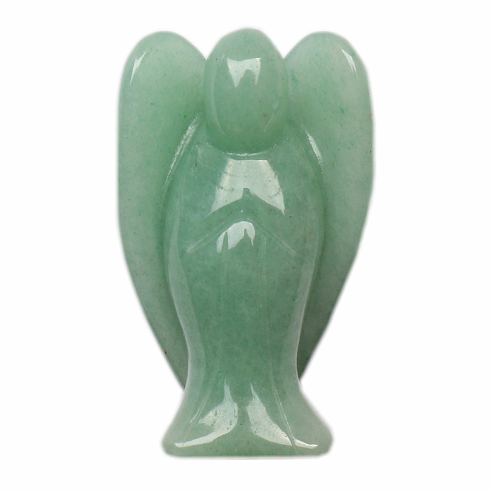 Levně Avanturín zelený anděl strážný - L - cca 4 cm