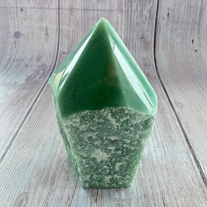 Avanturín zelený špice Brazílie 10 - cca 5,9 x 11 cm, 563 g