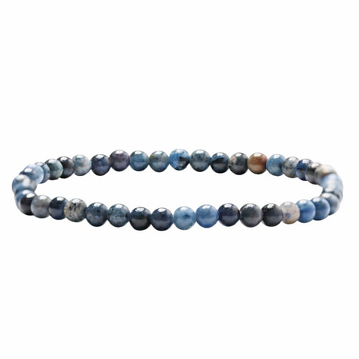 Dumortierit náramek z korálků 4 mm - obvod cca 16 až 22 cm