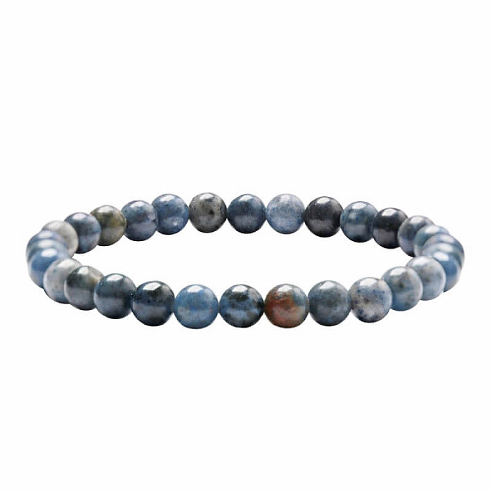 Dumortierit náramek z korálků 6 mm - obvod cca 16 až 21 cm