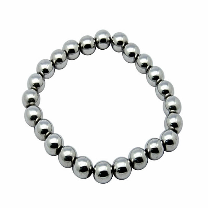 Hematit náramek z korálků 8 mm - obvod cca 18 až 22 cm