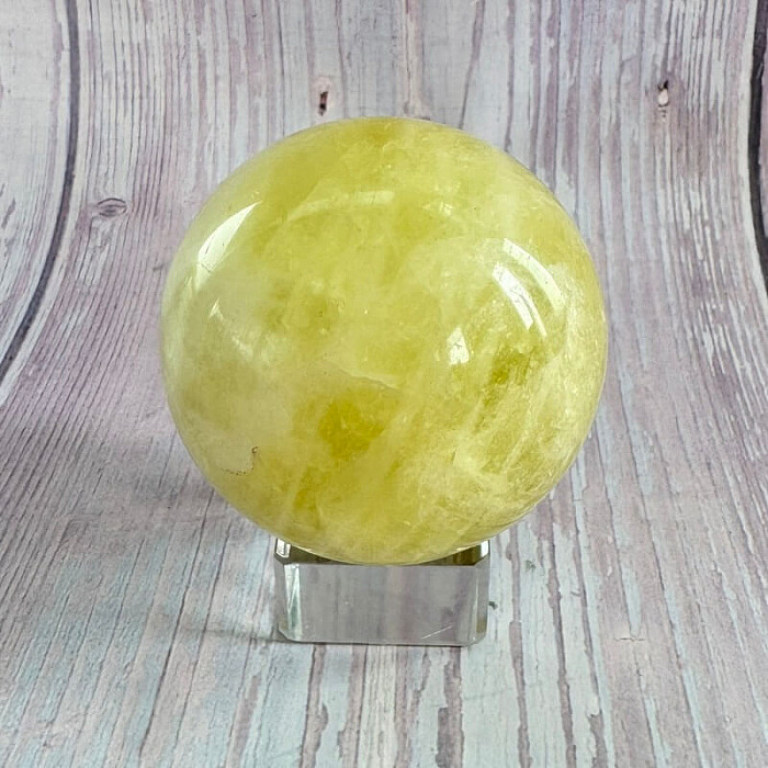 Citrín lemon koule 13 - ø 5,7 cm, 261 g