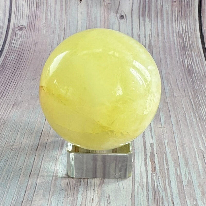 Citrín lemon koule 16 - ø 5,2 cm, 202 g