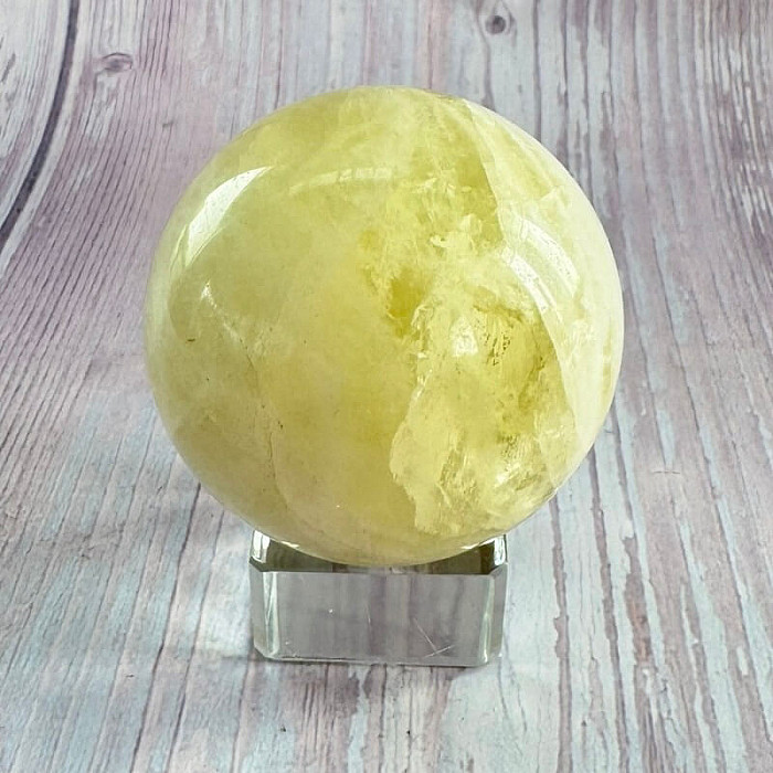 Citrín lemon koule 17 - ø 5,2 cm, 197 g