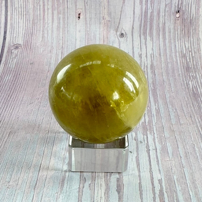 Citrín lemon koule 20 - ø 4,6 cm, 136 g