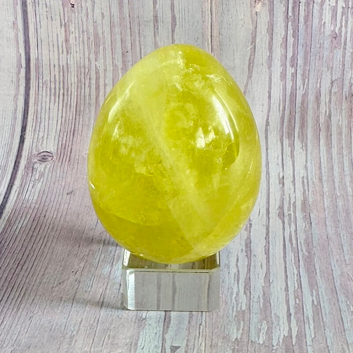 Citrín lemon vajíčko 21 - cca 6,3 x 4,9 cm, 210 g