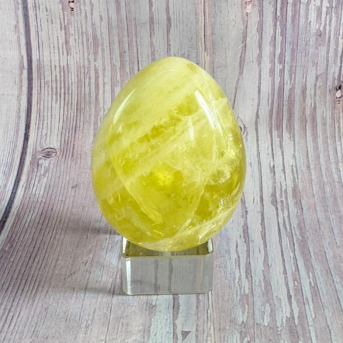 Citrín lemon vajíčko 22 - cca 6,1 x 4,6 cm, 178 g