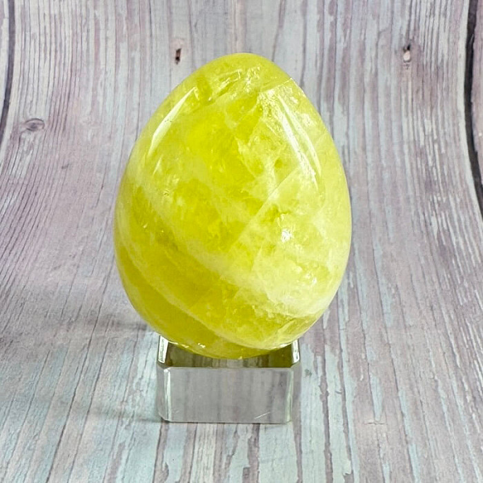 Citrín lemon vajíčko 25 - cca 6,2 x 4,7 cm, 187 g