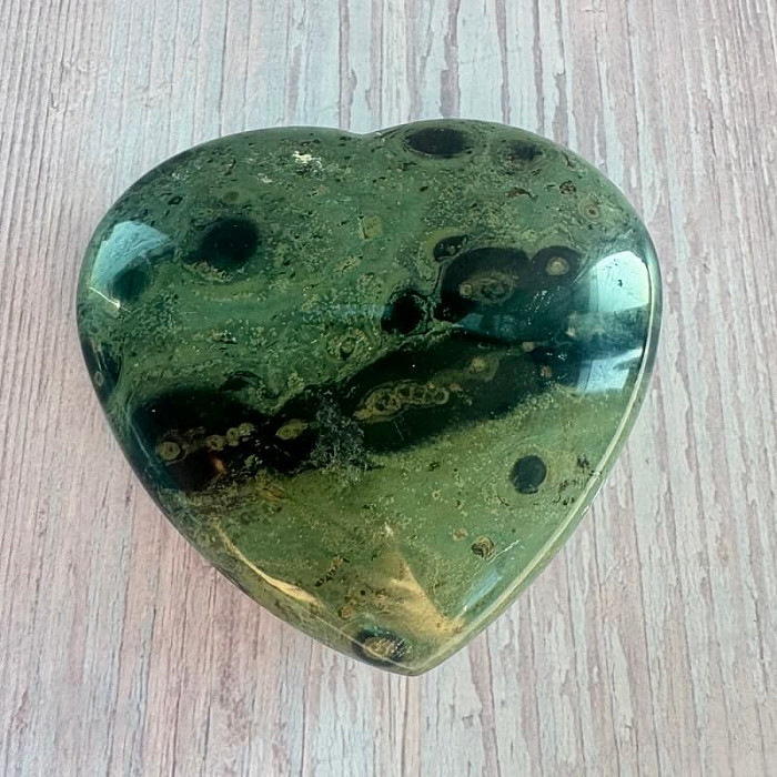 Jaspis kambaba leštěný Madagaskar Srdce M6-36 - cca 8,4 x 8,2 cm, 266,7 g