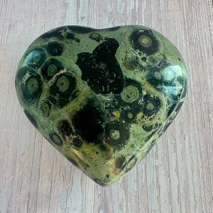 Jaspis kambaba leštěný Madagaskar Srdce M6-44 - cca 8,6 x 8,1 cm, 300,5 g