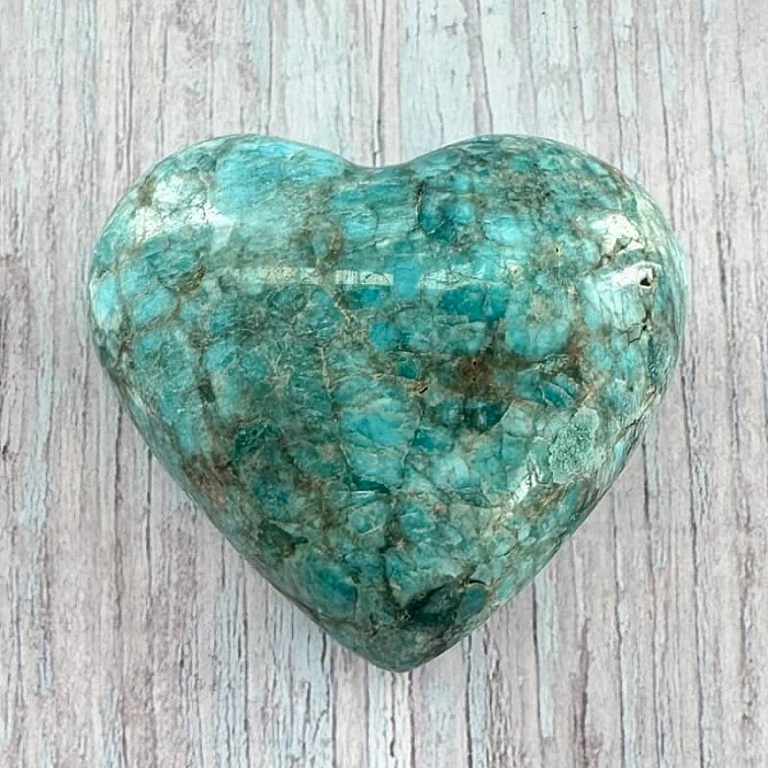 Apatit srdce Madagaskar AC-19 - cca 6,7 x 6,3 cm, 179,5 g