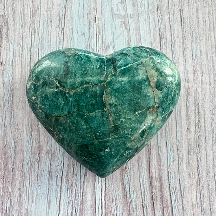 Apatit srdce Madagaskar AC-26 - cca 6,8 x 6 cm, 158,1 g