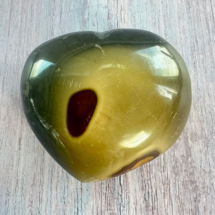 Jaspis polychromní srdce Madagaskar 23 - cca 6 x 5,8 cm, 149,5 g