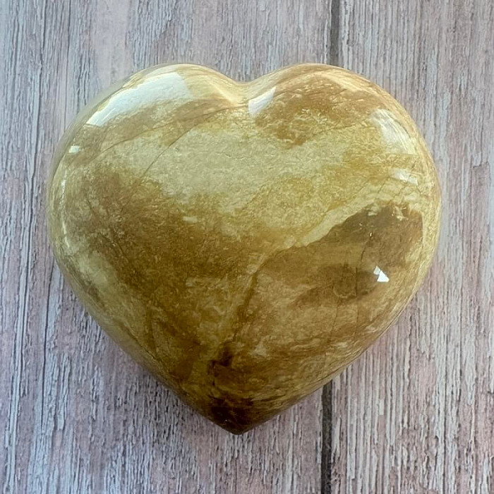 Jaspis polychromní srdce Madagaskar 6 - cca 8,7 x 8,3 cm, 294,6 g