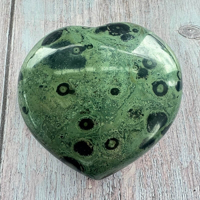 Jaspis kambaba leštěný Madagaskar Srdce M9-5 - cca 9,6 x 9,2 cm, 524,4 g