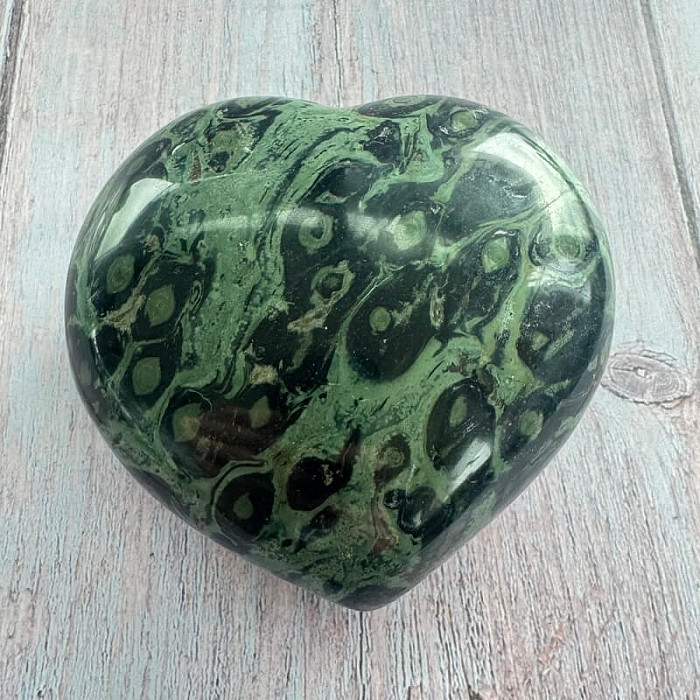 Jaspis kambaba leštěný Madagaskar Srdce M9-8 - cca 9,2 x 8,9 cm, 549,8 g