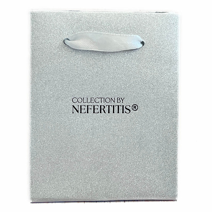 Dárková taštička Collection By Nefertitis stříbrná Starlight 10 cm - 10 x 8 x 5 cm