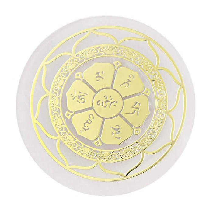 Selenit Květina - dekorace - cca 0,75 x 6 cm