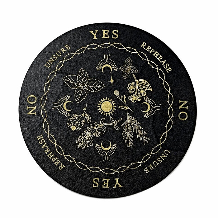 Podložka pod kyvadlo černá Slunce - cca 0,45 x 20 cm