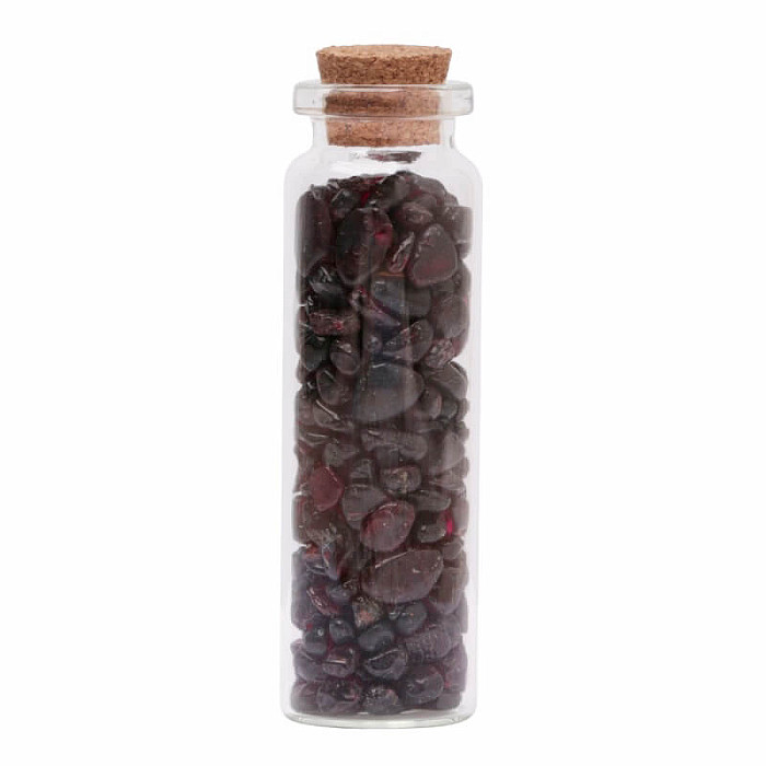 Lahvička s granátem pro lásku, energii a sebedůvěru - 2,2 x 7,1 cm